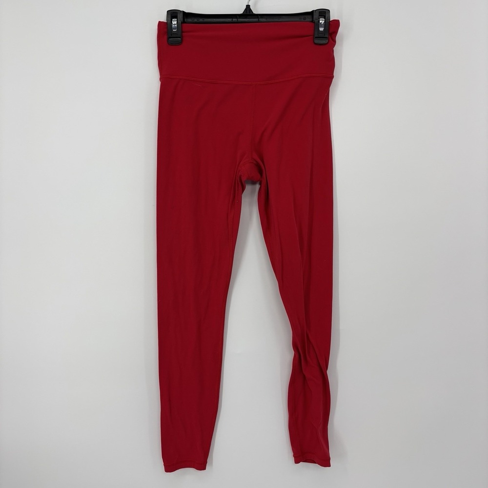 ATHLETA Ultra High Rise Elation Leggings Lychee Red Womens Size Small Yoga Gym